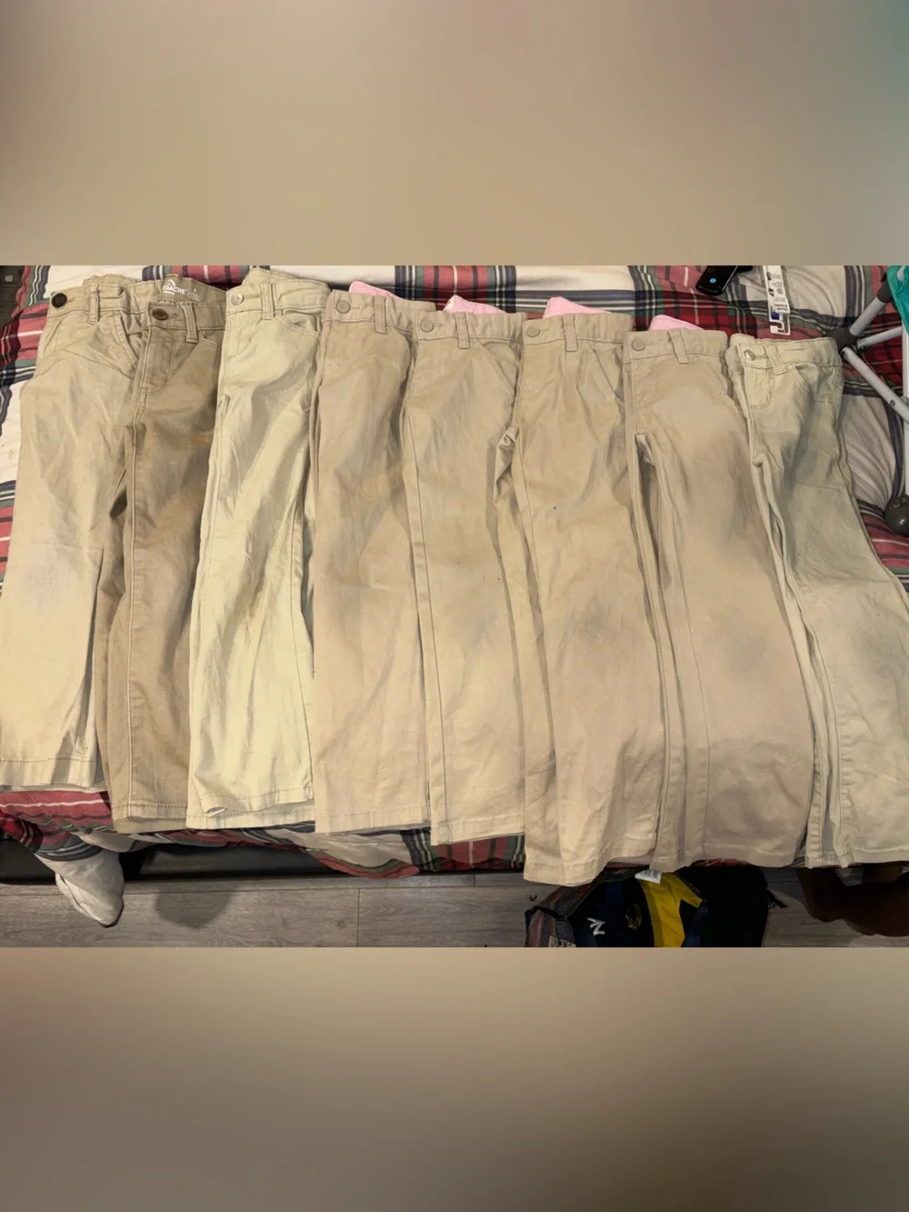 Girls uniform khaki pants
